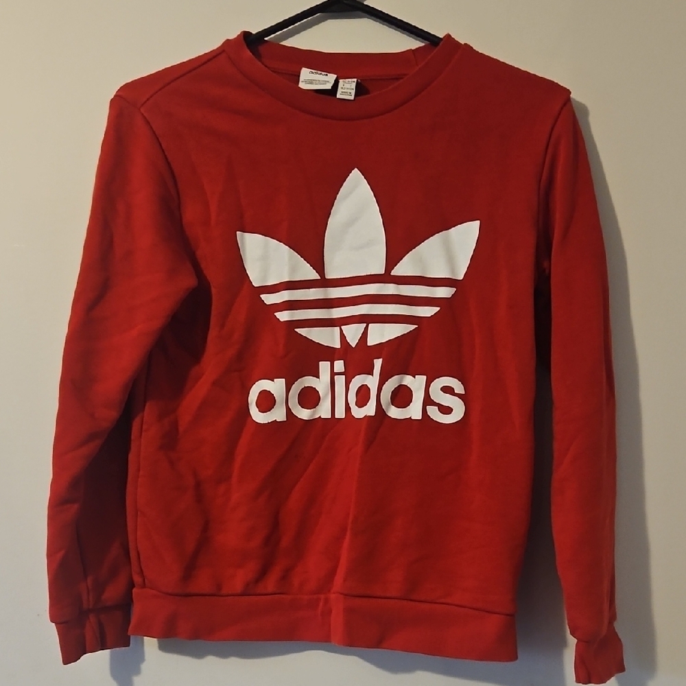 Adidas Red Sweatshirt with Logo